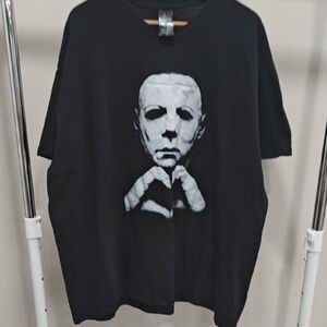Michael Meyers Black Graphic MensT-Shirt